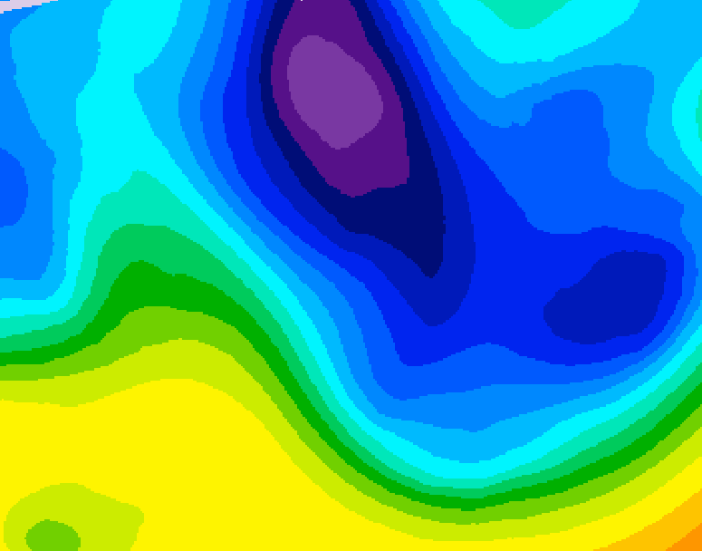 GDPS 500 millibar geopotential height 192 hour forecast chart for Canada based on 2026/01/30 0000Z data