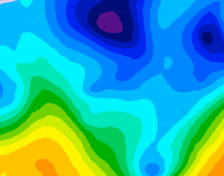 GDPS 500 millibar geopotential height 036 hour forecast chart for Canada based on 2026/01/30 1200Z data