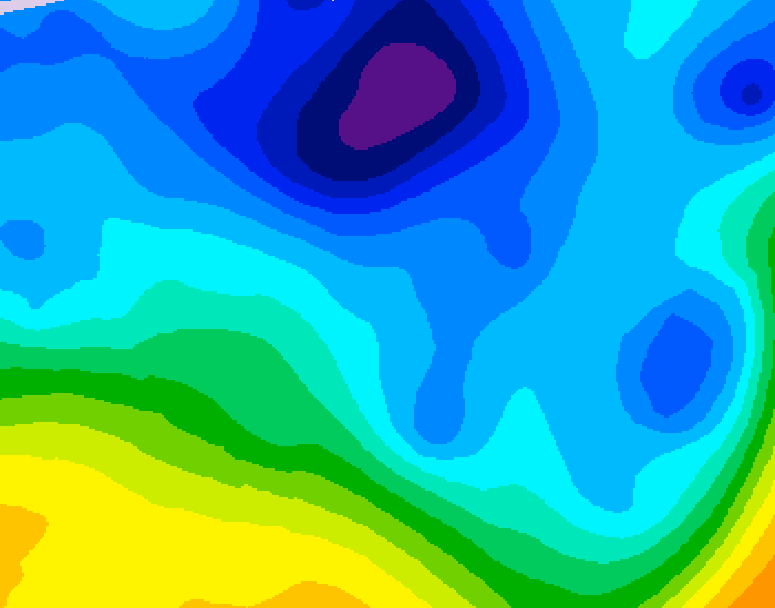 GDPS 500 millibar geopotential height 072 hour forecast chart for Canada based on 2026/01/30 1200Z data