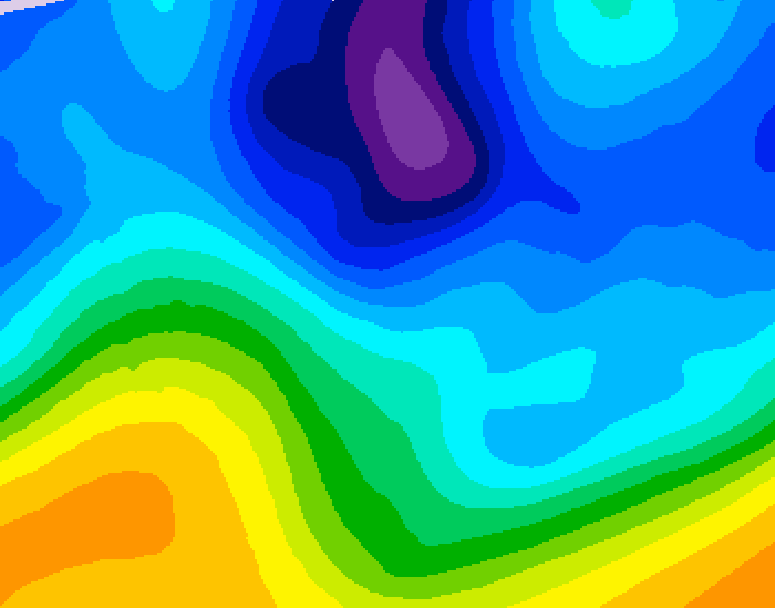 GDPS 500 millibar geopotential height 108 hour forecast chart for Canada based on 2026/01/30 1200Z data