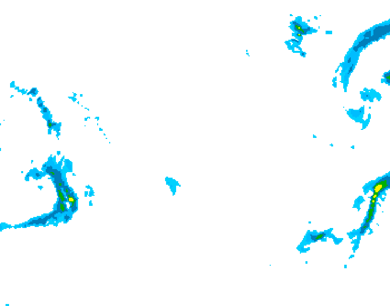 GDPS precipitation 210 hour forecast chart for Canada based on 2026/01/30 0000Z data