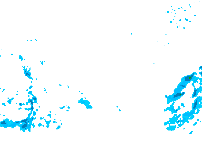 GDPS precipitation 222 hour forecast chart for Canada based on 2026/01/30 1200Z data