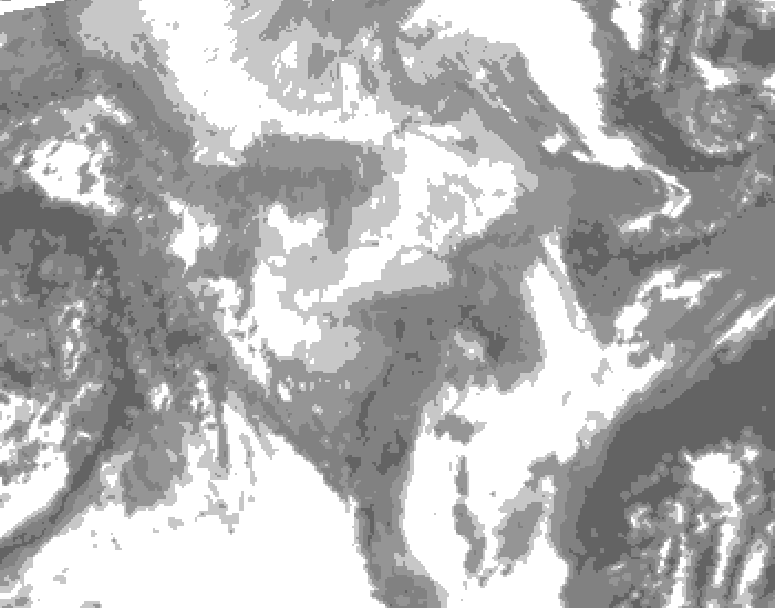 GDPS total cloud 060 hour forecast chart for Canada based on 2026/01/30 0000Z data