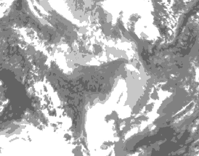 GDPS total cloud 024 hour forecast chart for Canada based on 2026/01/30 1200Z data