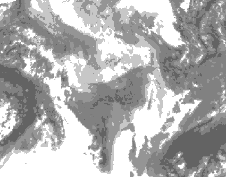 GDPS total cloud 036 hour forecast chart for Canada based on 2026/01/30 1200Z data