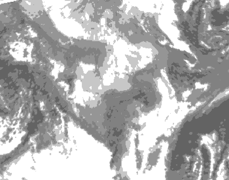 GDPS total cloud 048 hour forecast chart for Canada based on 2026/01/30 1200Z data