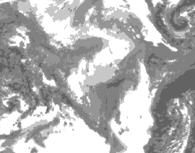 GDPS total cloud 060 hour forecast chart for Canada based on 2026/01/30 1200Z data