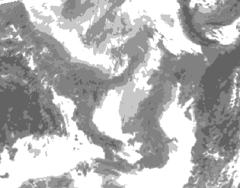 GDPS total cloud 084 hour forecast chart for Canada based on 2026/01/30 1200Z data