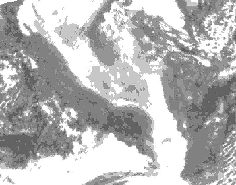 GDPS total cloud 222 hour forecast chart for Canada based on 2026/01/30 1200Z data