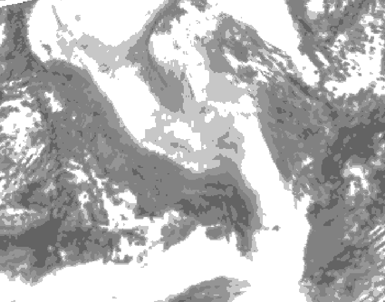GDPS total cloud 228 hour forecast chart for Canada based on 2026/01/30 1200Z data