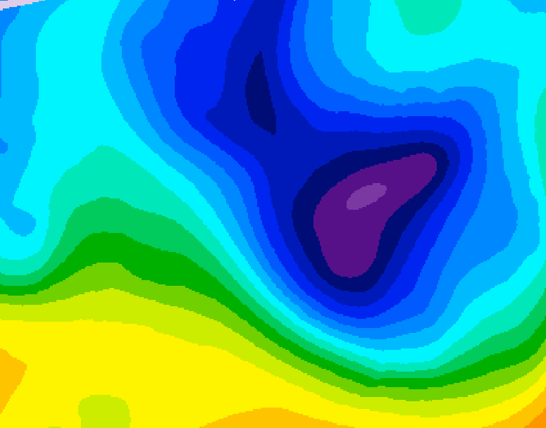 GDPS 500 millibar geopotential height 168 hour forecast chart for Canada based on 2026/01/31 0000Z data