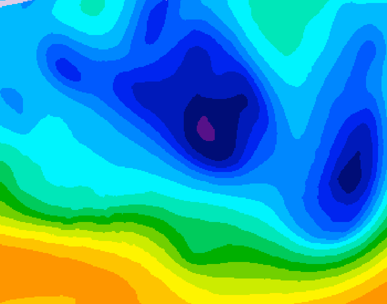 GDPS 500 millibar geopotential height 216 hour forecast chart for Canada based on 2026/01/31 0000Z data