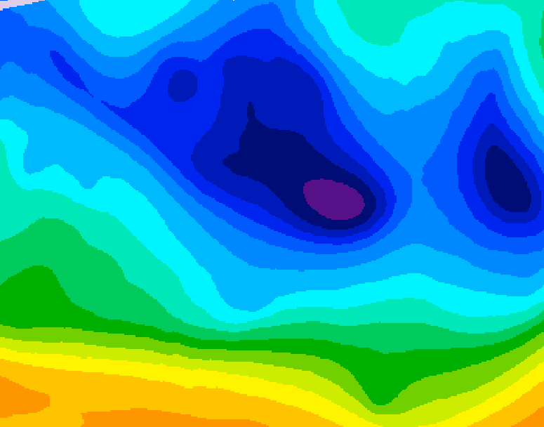 GDPS 500 millibar geopotential height 234 hour forecast chart for Canada based on 2026/01/31 0000Z data