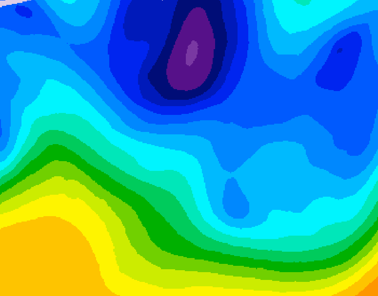 GDPS 500 millibar geopotential height 066 hour forecast chart for Canada based on 2026/01/31 1200Z data
