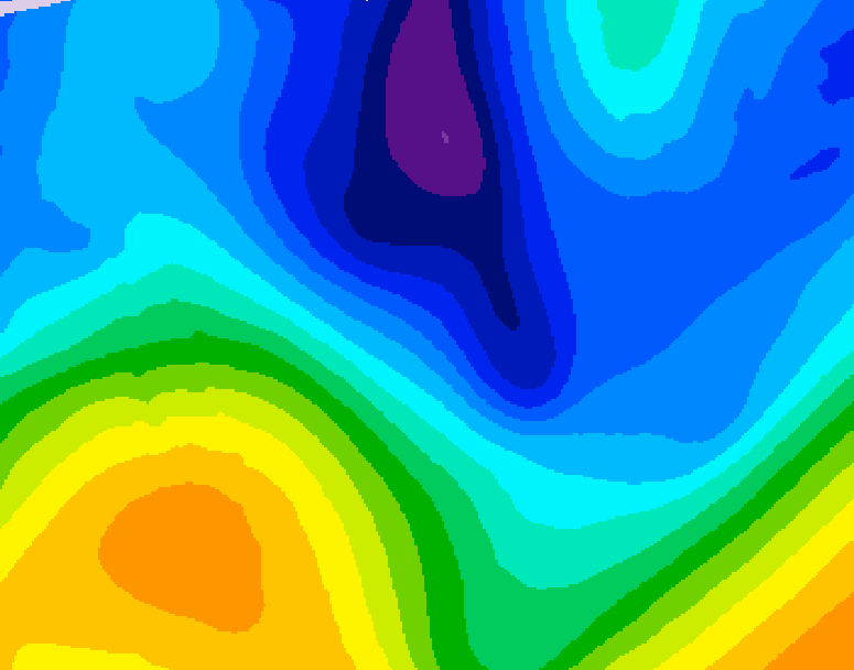 GDPS 500 millibar geopotential height 108 hour forecast chart for Canada based on 2026/01/31 1200Z data