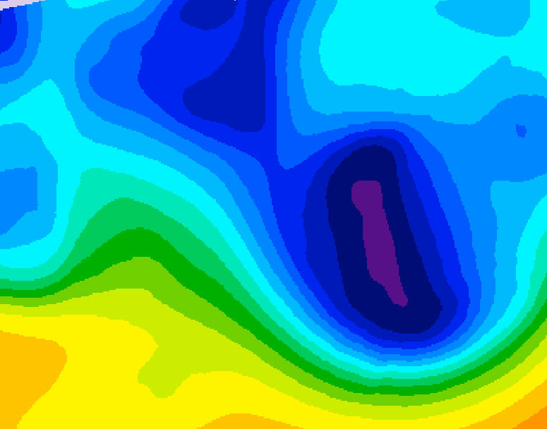 GDPS 500 millibar geopotential height 174 hour forecast chart for Canada based on 2026/01/31 1200Z data