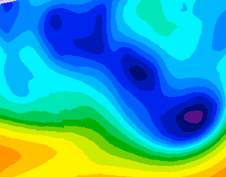 GDPS 500 millibar geopotential height 192 hour forecast chart for Canada based on 2026/01/31 1200Z data