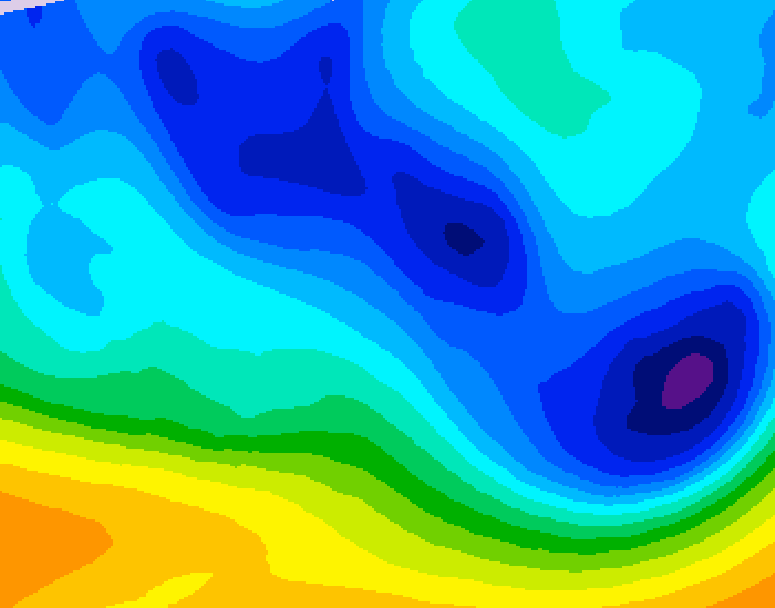 GDPS 500 millibar geopotential height 198 hour forecast chart for Canada based on 2026/01/31 1200Z data