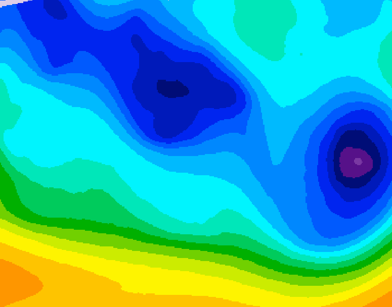 GDPS 500 millibar geopotential height 216 hour forecast chart for Canada based on 2026/01/31 1200Z data