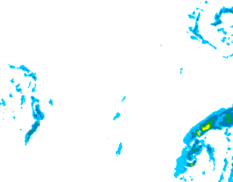 GDPS precipitation 024 hour forecast chart for Canada based on 2026/01/31 1200Z data