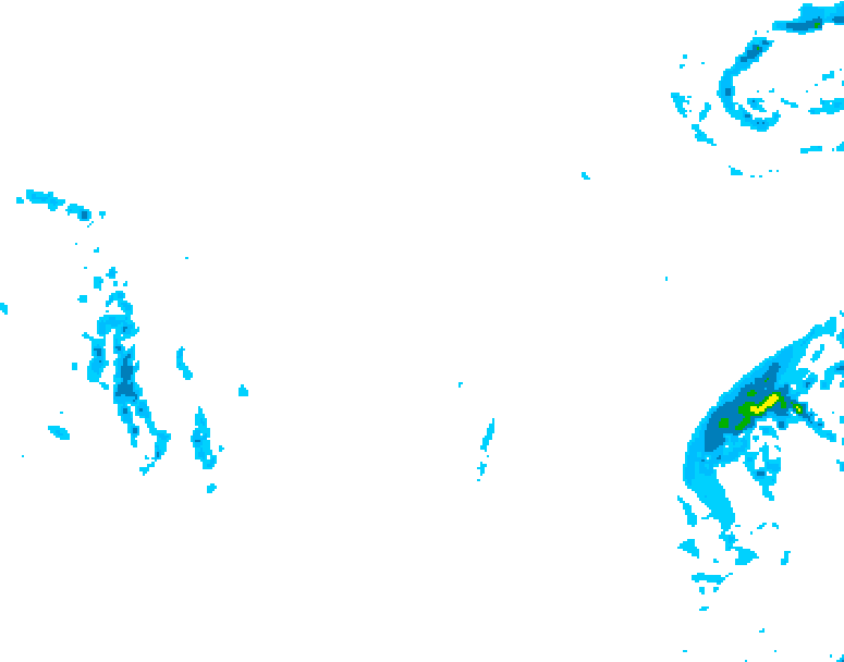 GDPS precipitation 036 hour forecast chart for Canada based on 2026/01/31 1200Z data