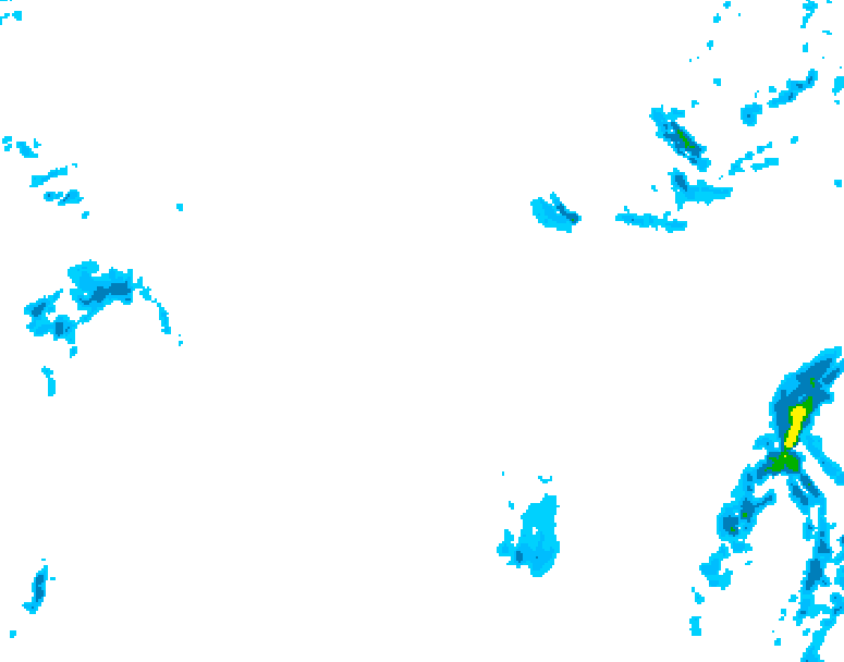 GDPS precipitation 138 hour forecast chart for Canada based on 2026/01/31 1200Z data