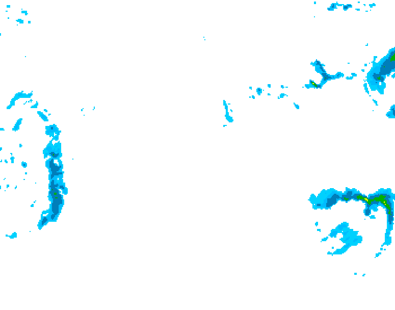 GDPS precipitation 174 hour forecast chart for Canada based on 2026/01/31 1200Z data