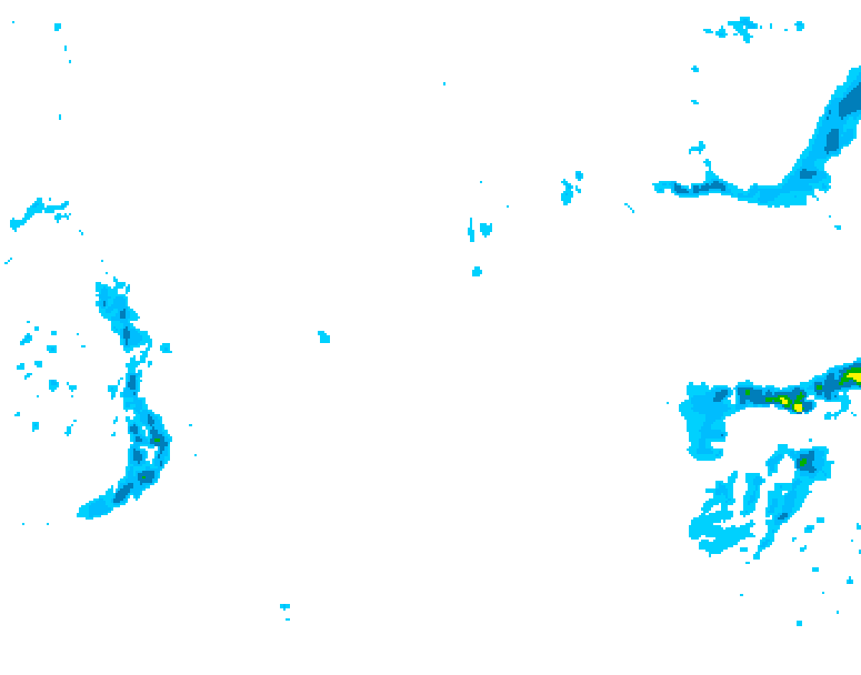 GDPS precipitation 180 hour forecast chart for Canada based on 2026/01/31 1200Z data