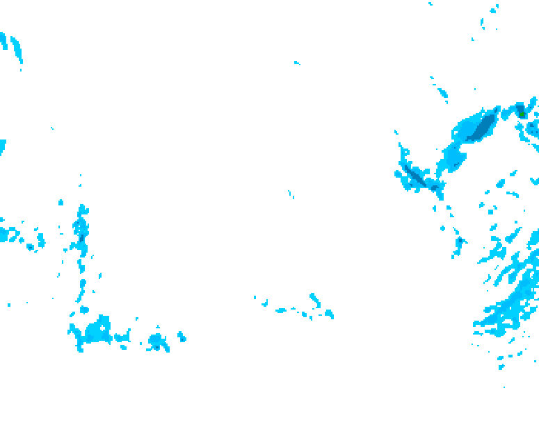 GDPS precipitation 222 hour forecast chart for Canada based on 2026/01/31 1200Z data