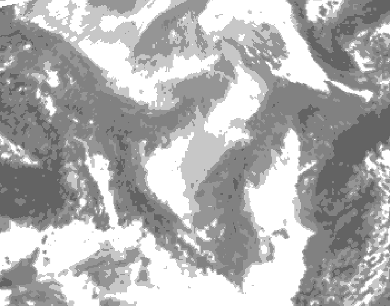 GDPS total cloud 060 hour forecast chart for Canada based on 2026/01/31 0000Z data