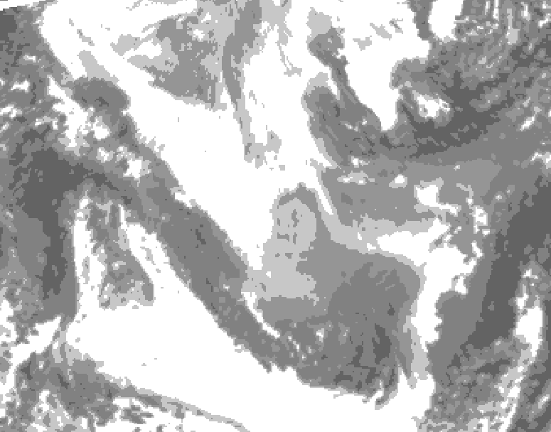 GDPS total cloud 144 hour forecast chart for Canada based on 2026/01/31 1200Z data