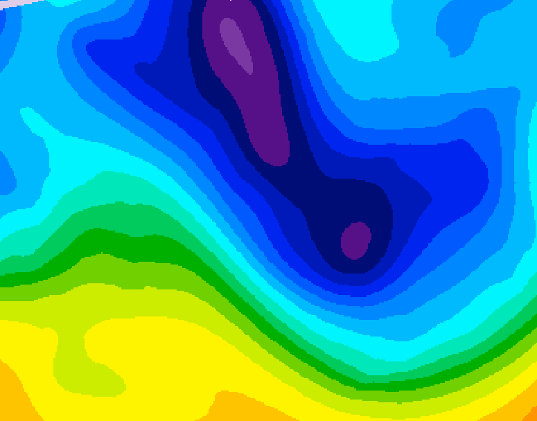 GDPS 500 millibar geopotential height 144 hour forecast chart for Canada based on 2026/02/01 0000Z data