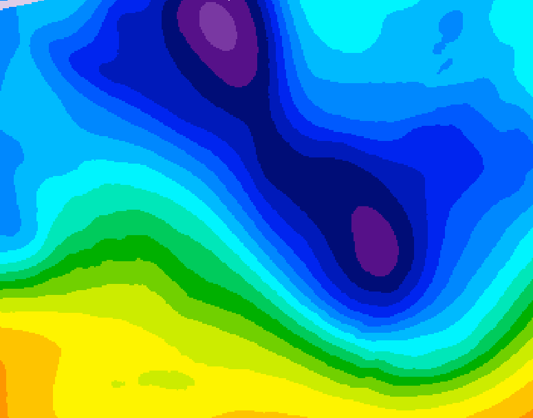 GDPS 500 millibar geopotential height 156 hour forecast chart for Canada based on 2026/02/01 0000Z data