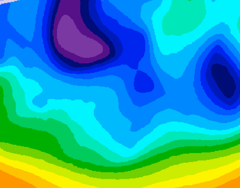 GDPS 500 millibar geopotential height 216 hour forecast chart for Canada based on 2026/02/01 0000Z data
