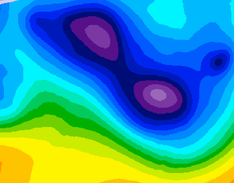 GDPS 500 millibar geopotential height 144 hour forecast chart for Canada based on 2026/02/01 1200Z data