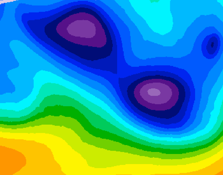 GDPS 500 millibar geopotential height 156 hour forecast chart for Canada based on 2026/02/01 1200Z data