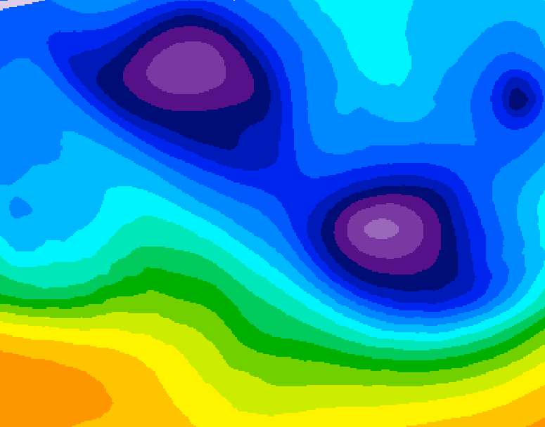 GDPS 500 millibar geopotential height 162 hour forecast chart for Canada based on 2026/02/01 1200Z data