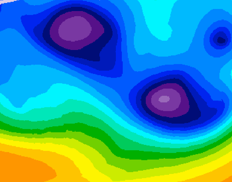 GDPS 500 millibar geopotential height 168 hour forecast chart for Canada based on 2026/02/01 1200Z data