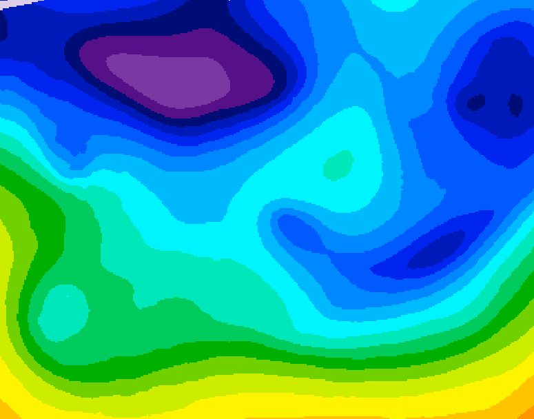 GDPS 500 millibar geopotential height 210 hour forecast chart for Canada based on 2026/02/01 1200Z data
