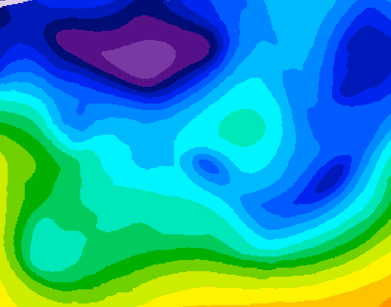 GDPS 500 millibar geopotential height 216 hour forecast chart for Canada based on 2026/02/01 1200Z data