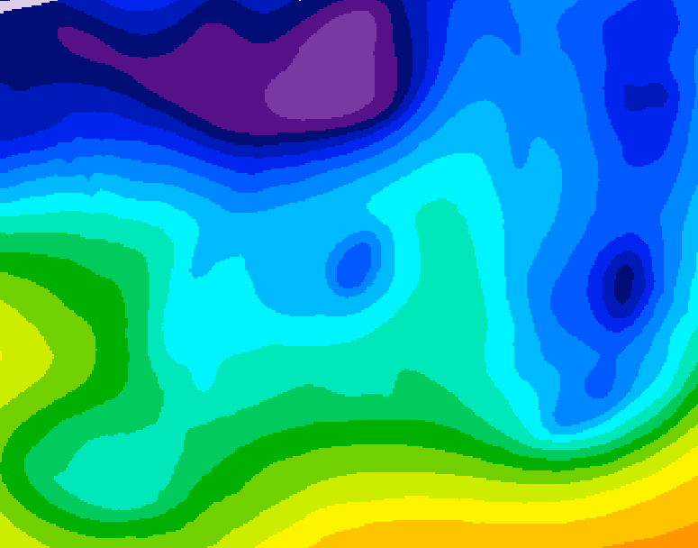 GDPS 500 millibar geopotential height 234 hour forecast chart for Canada based on 2026/02/01 1200Z data