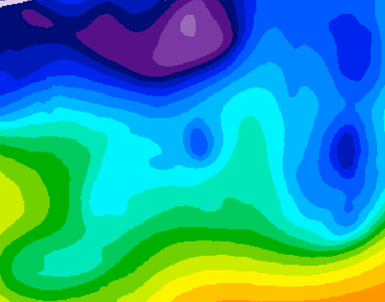 GDPS 500 millibar geopotential height 240 hour forecast chart for Canada based on 2026/02/01 1200Z data