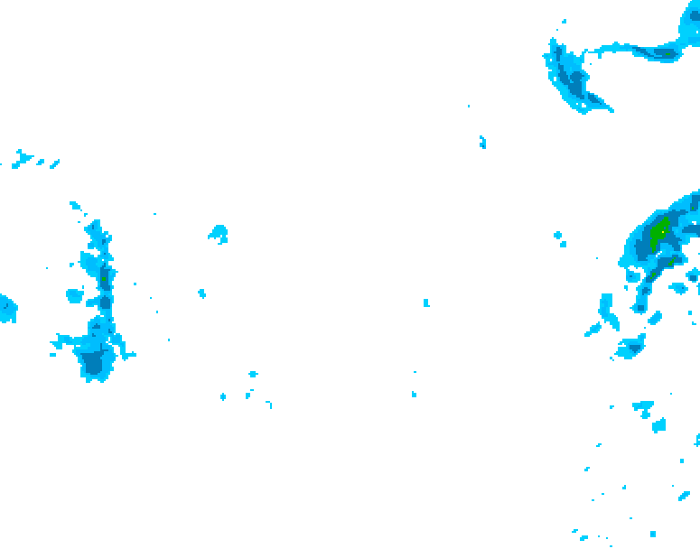 GDPS precipitation 024 hour forecast chart for Canada based on 2026/02/01 1200Z data