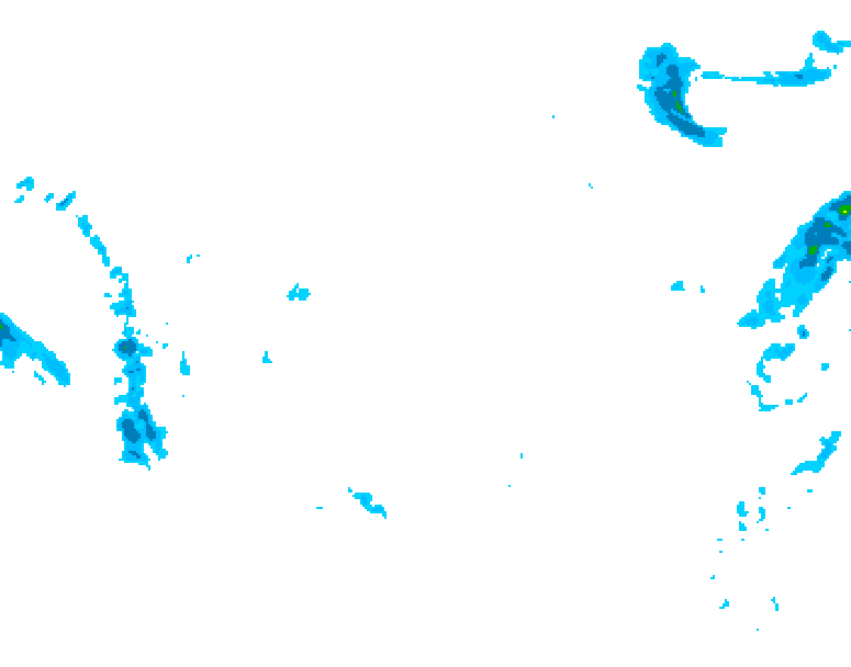 GDPS precipitation 030 hour forecast chart for Canada based on 2026/02/01 1200Z data