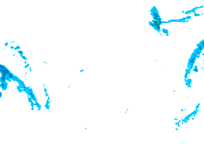 GDPS precipitation 036 hour forecast chart for Canada based on 2026/02/01 1200Z data