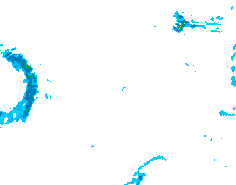 GDPS precipitation 054 hour forecast chart for Canada based on 2026/02/01 1200Z data