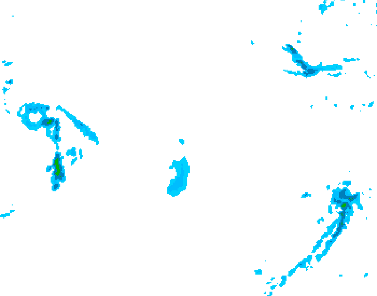 GDPS precipitation 084 hour forecast chart for Canada based on 2026/02/01 1200Z data