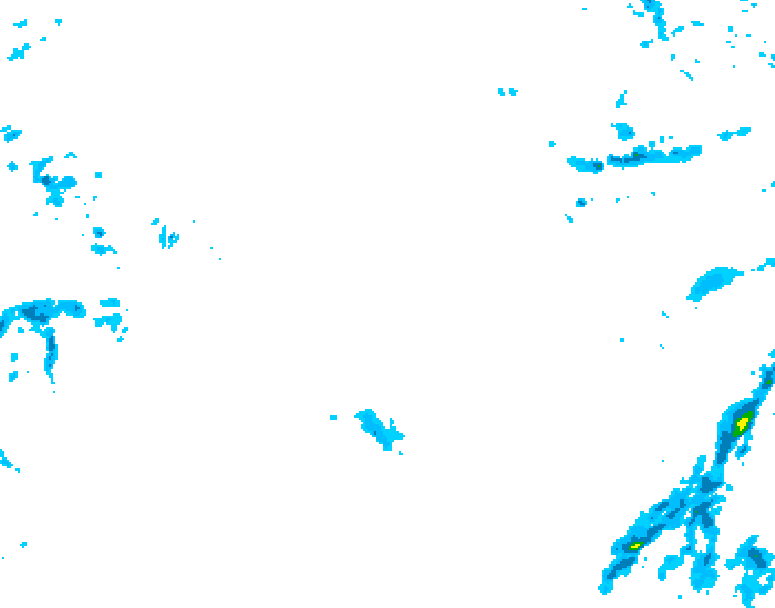 GDPS precipitation 108 hour forecast chart for Canada based on 2026/02/01 1200Z data