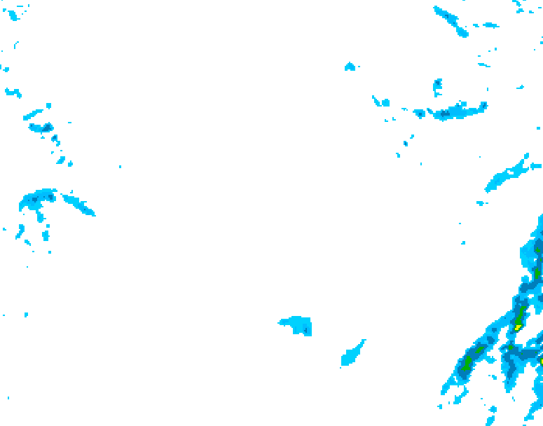 GDPS precipitation 114 hour forecast chart for Canada based on 2026/02/01 1200Z data
