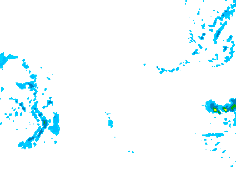 GDPS precipitation 162 hour forecast chart for Canada based on 2026/02/01 1200Z data